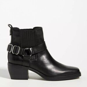 NEW! Sam Edelman Bellamie Leather Ankle Boots Black